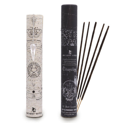 Incenso Ritual de Bruxa Antiga - Purificação | Pêndulo de Cristal de Rocha