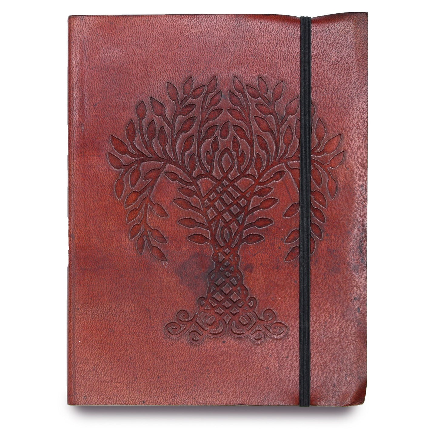 Caderno Médio de Couro Vegetal - Árvore da Vida