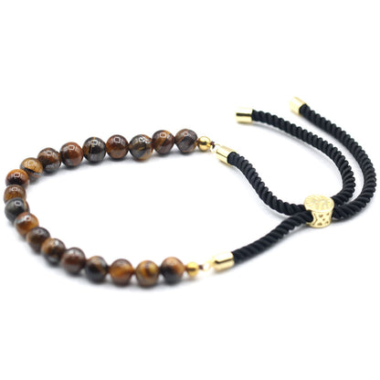 Pulseira de Olho de Tigre Ajustável