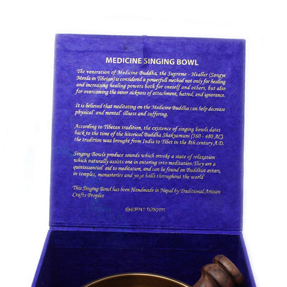 Taça Tibetana - Buda da Medicina 10 cm