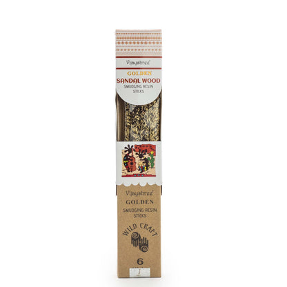 Incenso de Resina Dourado - Sândalo 30g
