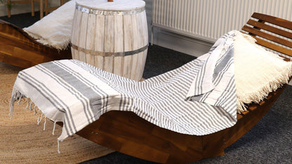 Toalha Hammam Spa 90x170 cm — Carvão