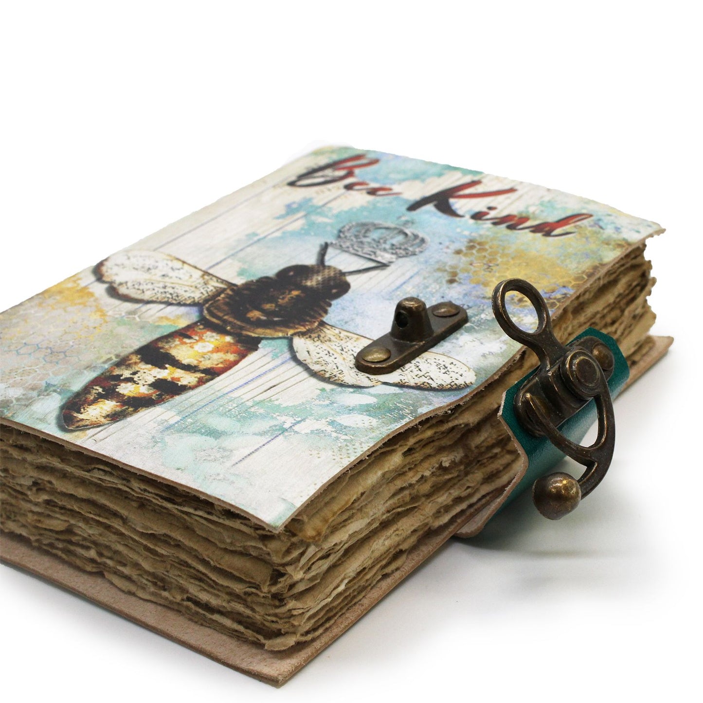 Caderno de Couro Genuíno - Bee Kind