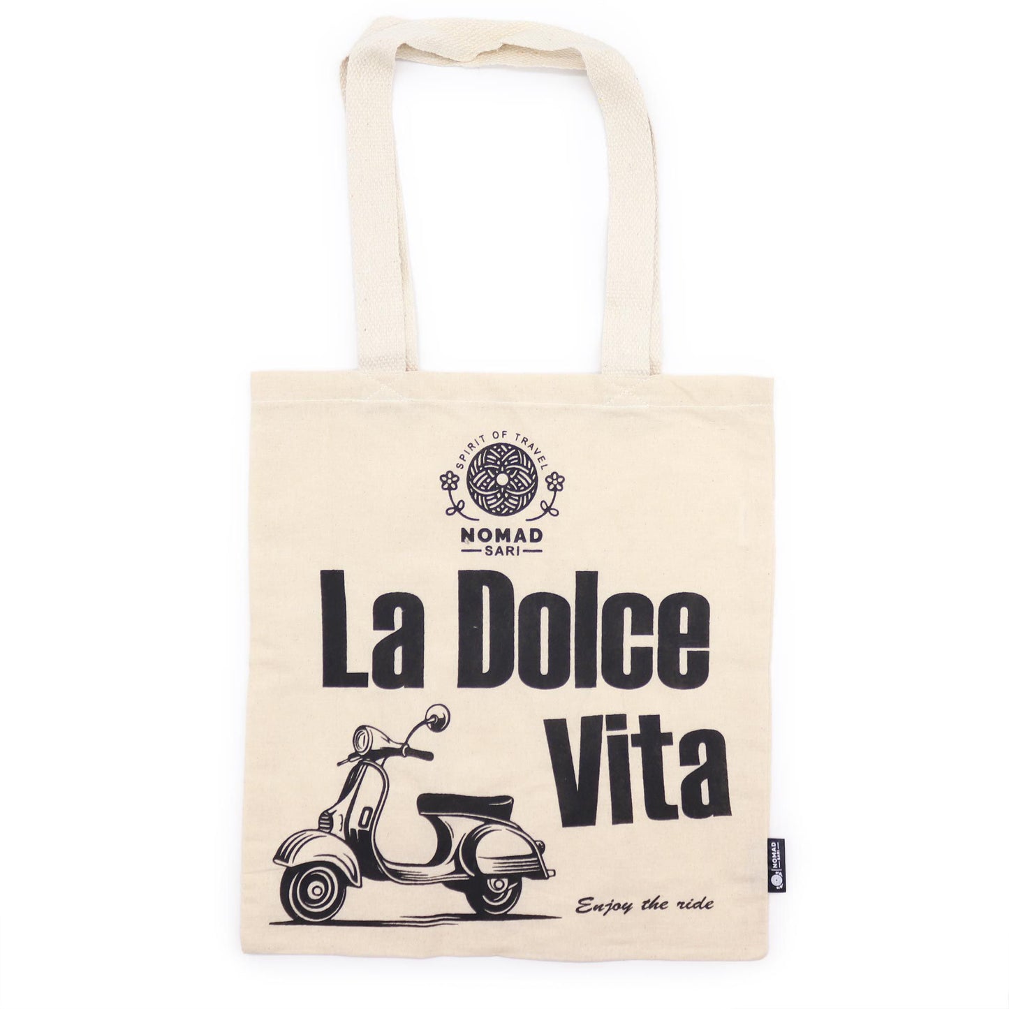 Bolsa Tote Icónica Nomad Sari - La Dolce Vita - Natural 4oz