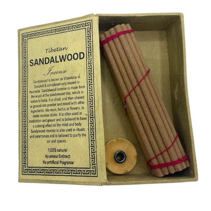 Set de Oferta de Incenso Tibetano do Himalaia - Sândalo