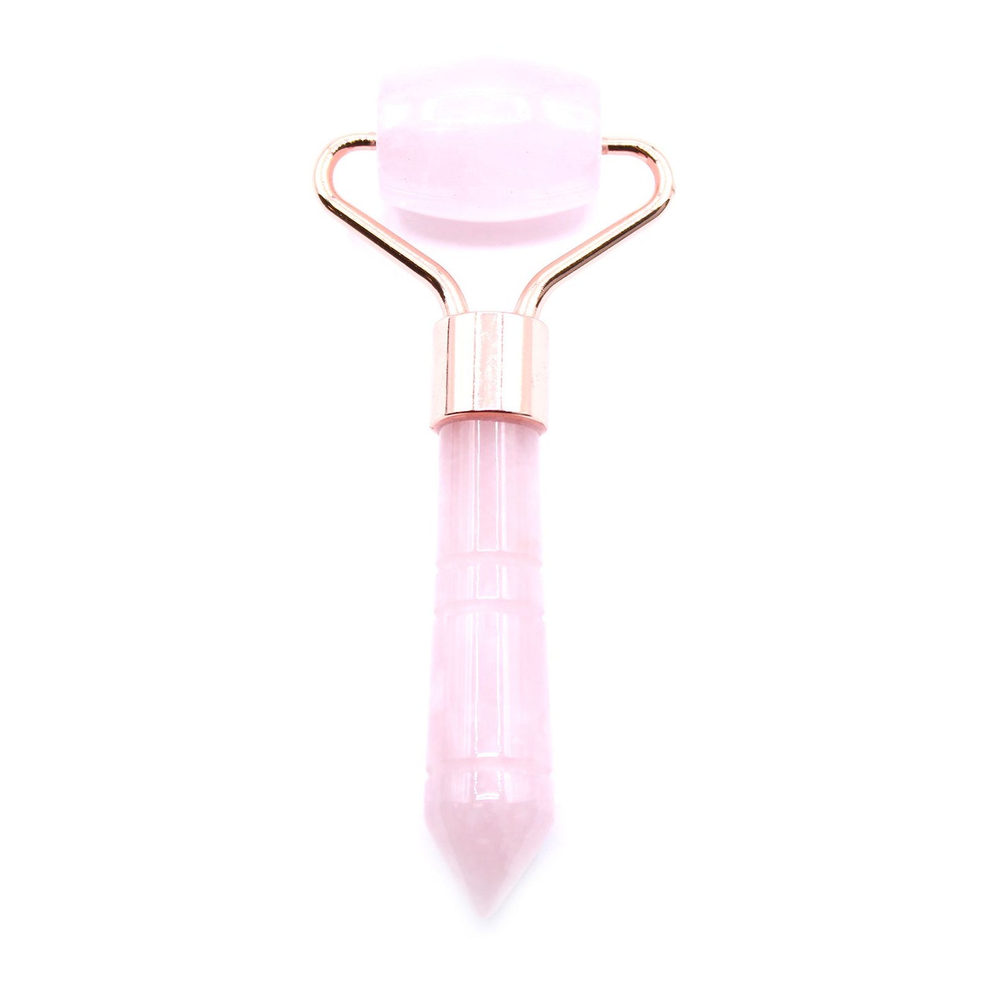 Mini Rolo Facial de Cristais - Quartzo Rosa