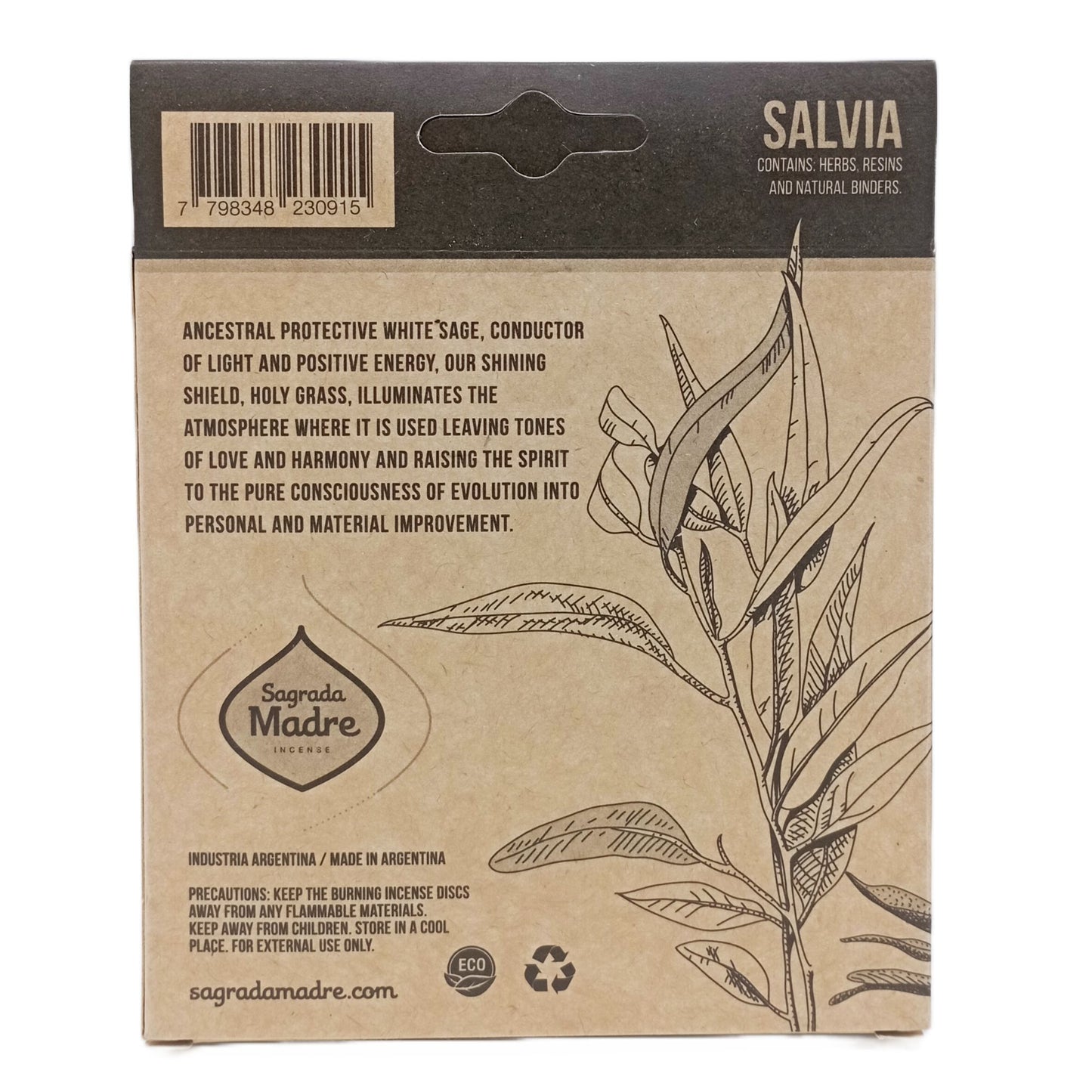 Pastilhas de Incenso em Resina 4x - Sálvia Branca