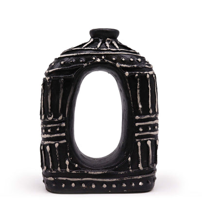 Jarra Oval Donut em Cerâmica - Chocolate 23cm