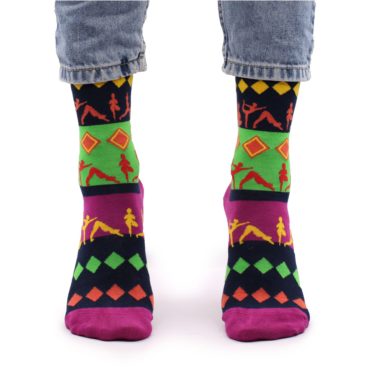 Meias de Bambu Hop Hare – Posturas de Yoga (S · EU 36–40)