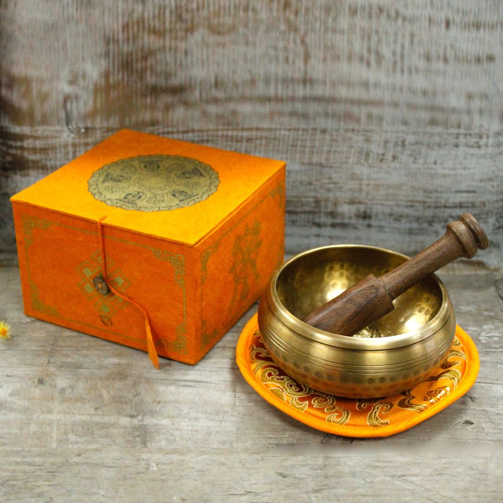 Taça Tibetana - Cinco Budas 10 cm