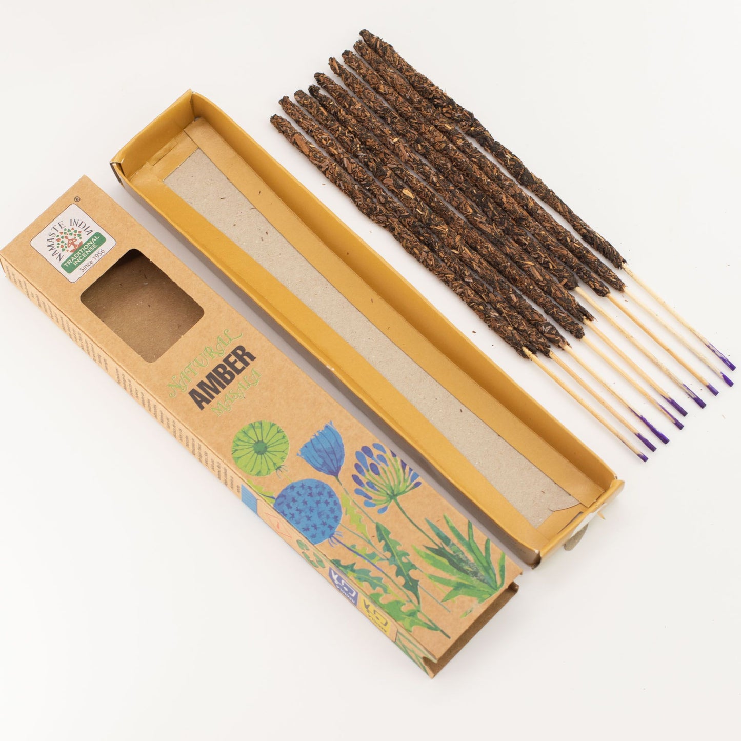 Incenso Botânico Natural Masala - Âmbar 33g