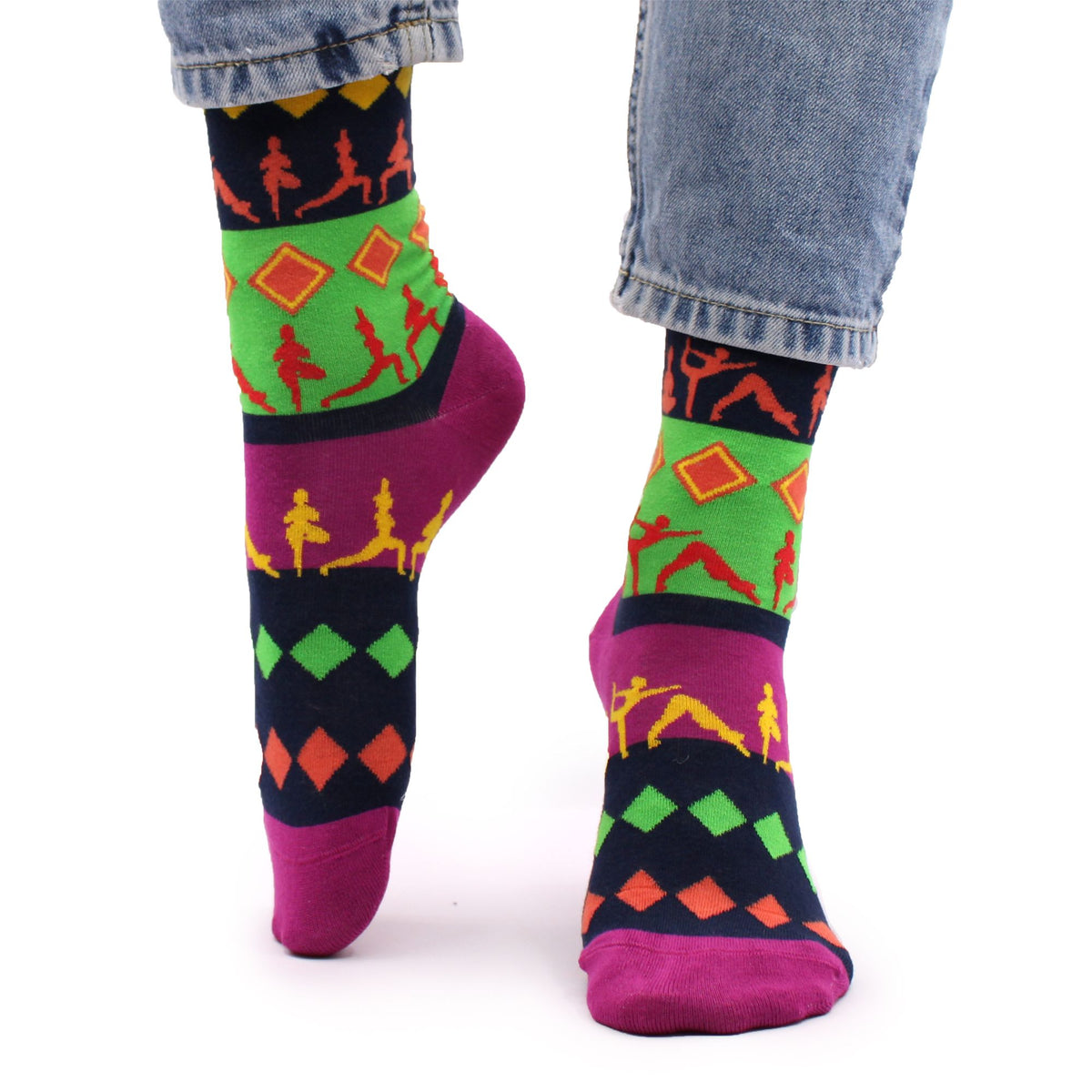 Meias de Bambu Hop Hare – Posturas de Yoga (S · EU 36–40)