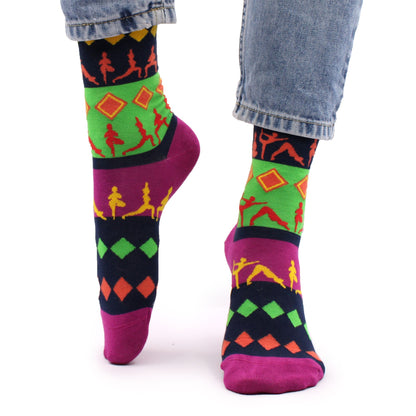 Meias de Bambu Hop Hare – Posturas de Yoga (S · EU 36–40)