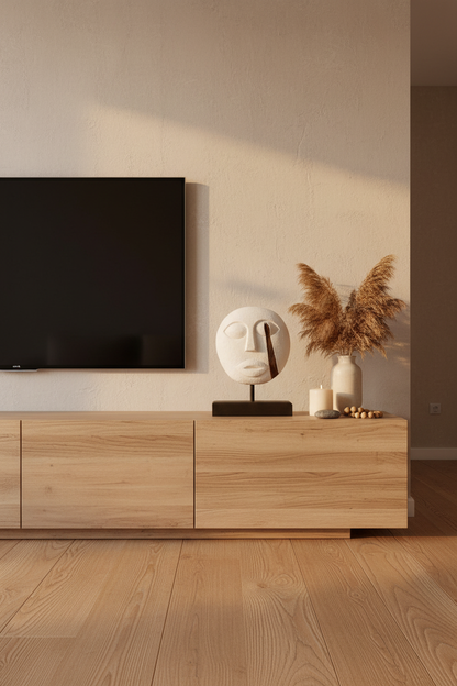 Máscara Branca Boho Sala TV